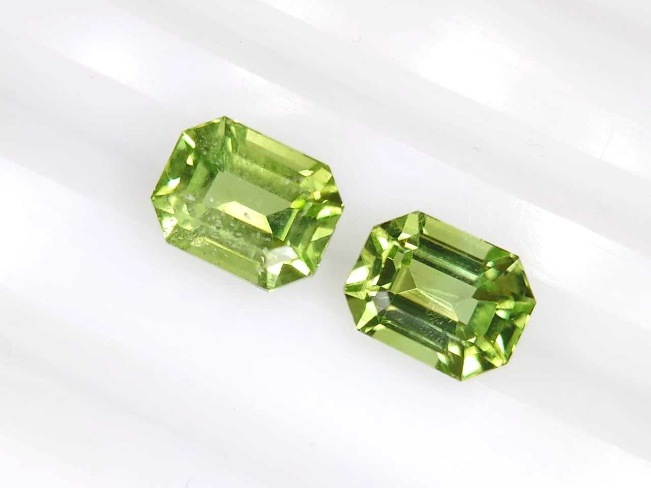 3ct Natural Peridot Pair from Pakistan — view 5